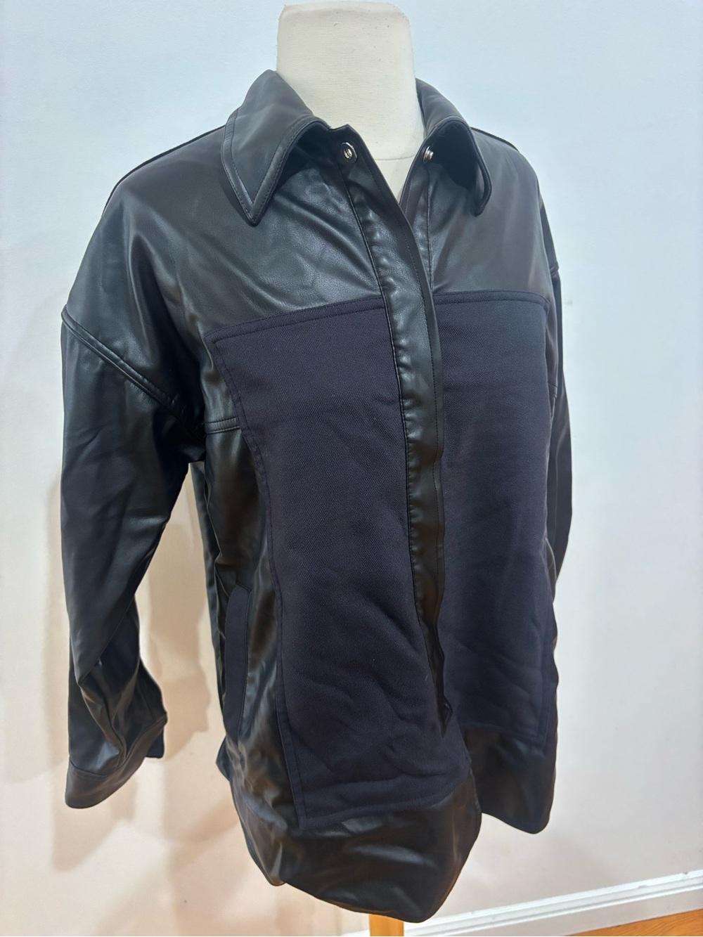 3.1 Phillip Lim Mixed Media Shirt Jacket, Size: S - Picture 9 of 15